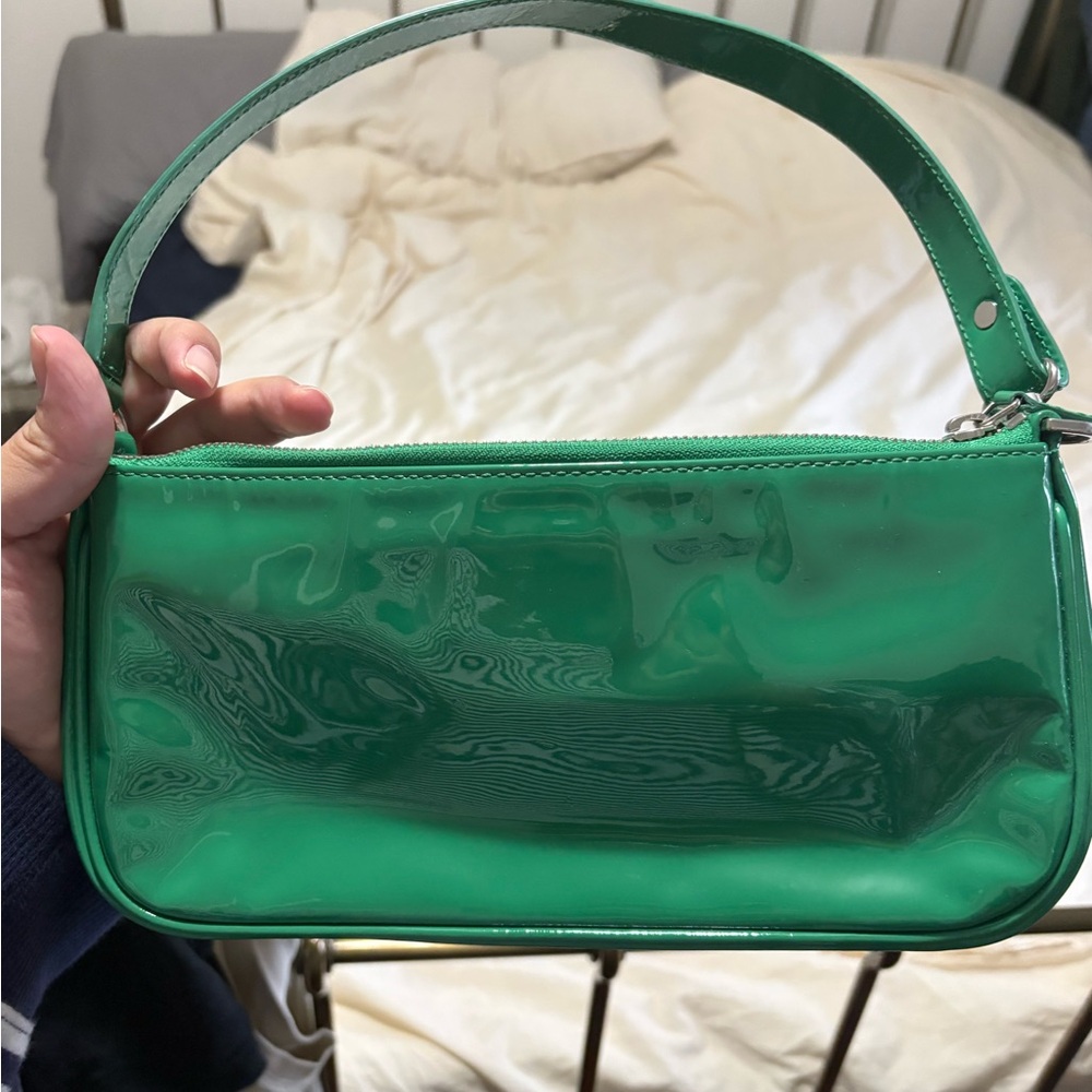 BYFAR Green Patent Leather Women's Bag